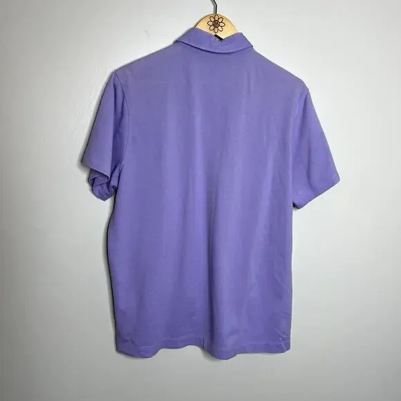 Michael Kors Purple Short Sleeve Polo Shirt - Picture 2 of 5